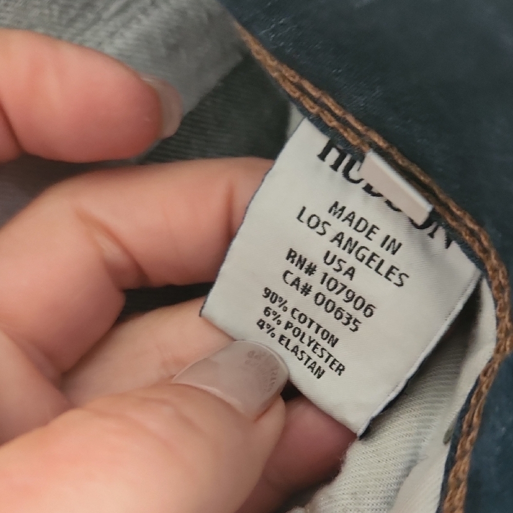 Hudson Collin Distressed Skinny Jeans - Picture 9 of 11